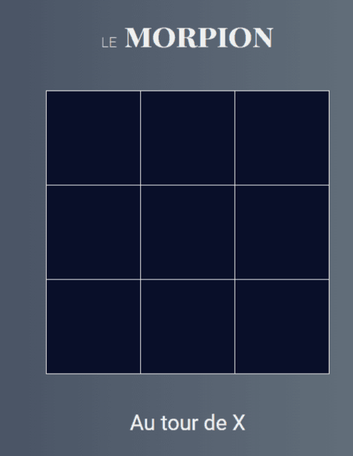 Jeu du morpion