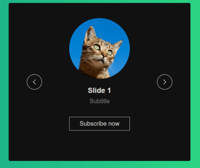 Slider javascript vanilla 