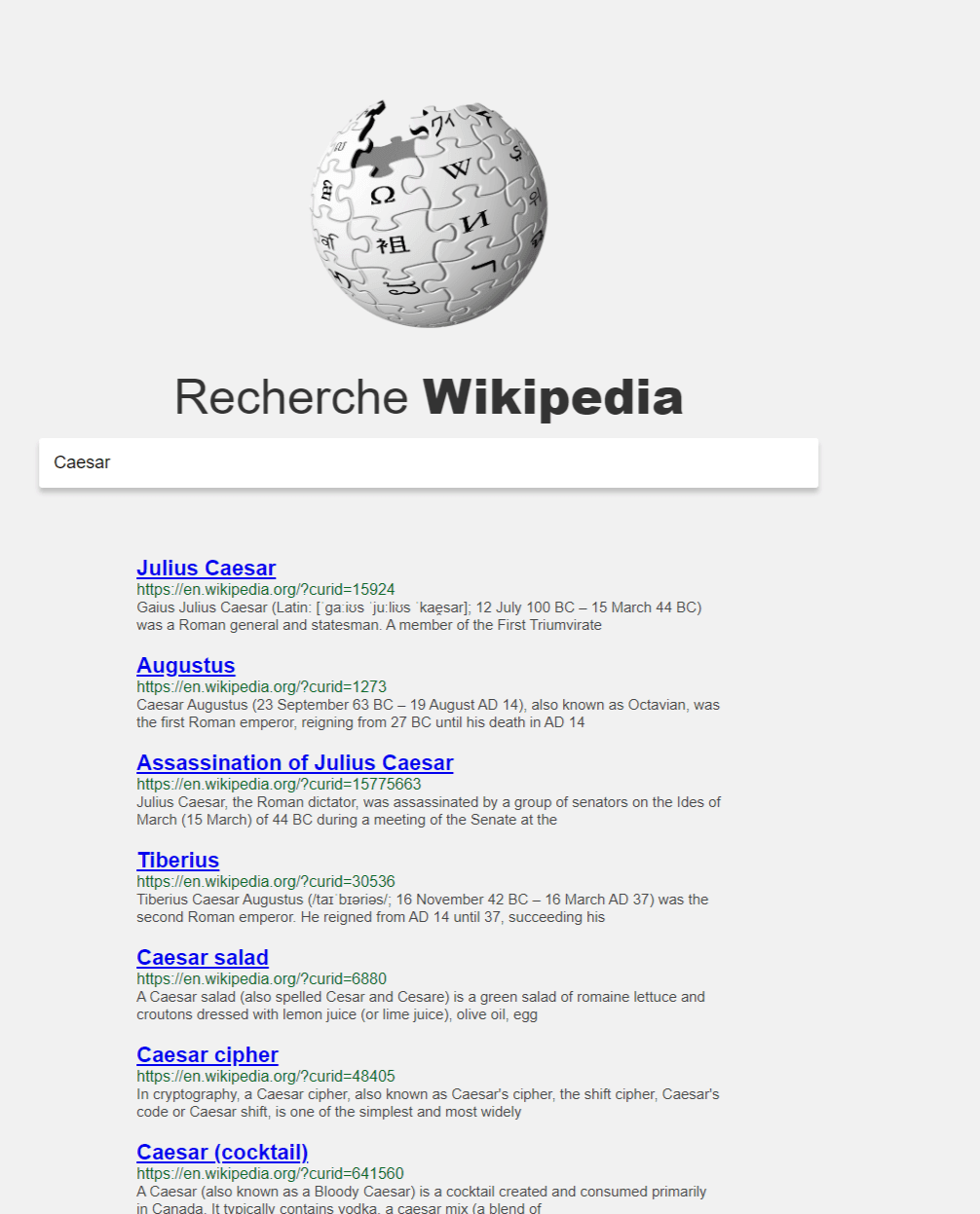 wikipedia API javascript vanilla 